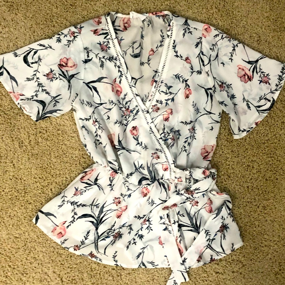 Floral Top with Detail